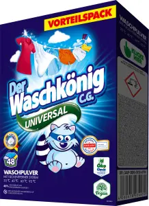 Waschkönig prací prášek Universal, 48 praní, 2,88 kg